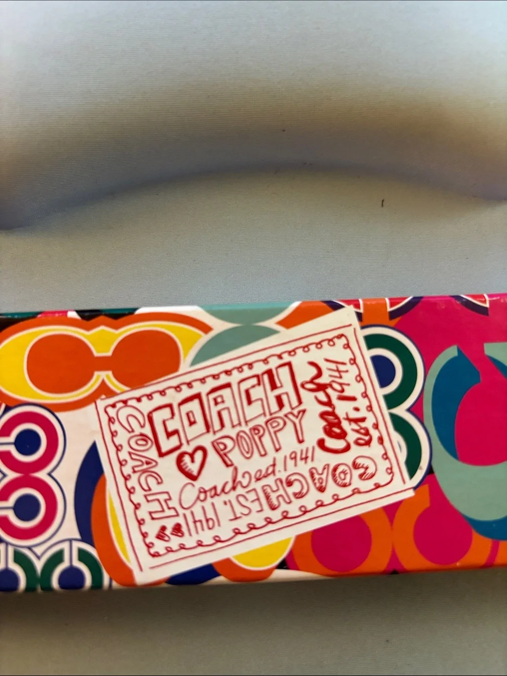 Coach Colorful Poppy Pencil Set - Red, Purple, Orange, Pink, Green, Yellow